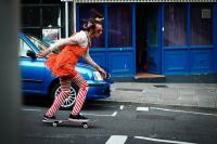 Photo of a rollerskater