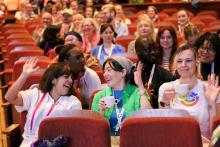 Arts marketers sitting in an auditorium