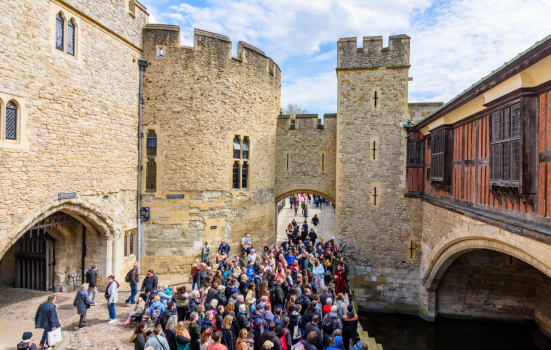 Visitors at the Tower of London