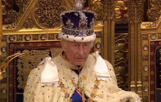 King Charles III in parliament