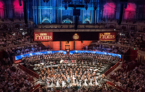 Interior of Royal Albert Hall during a BBC Prom in 2016, Prom 13 - Beethoven 9