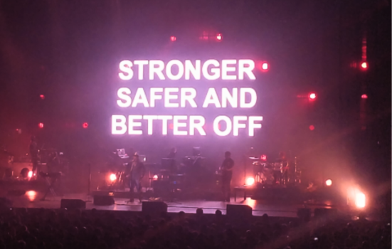 Massive Attack performing in Paris, 2019