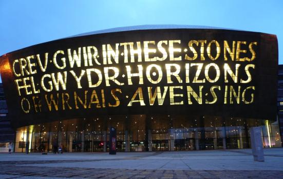 The Wales Millenium Centre, home to Welsh National Opera
