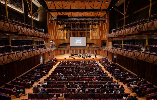 The main auditorium of Bristol Beacon, November 2023