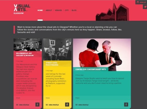 Digital award for Glasgow’s visual arts website