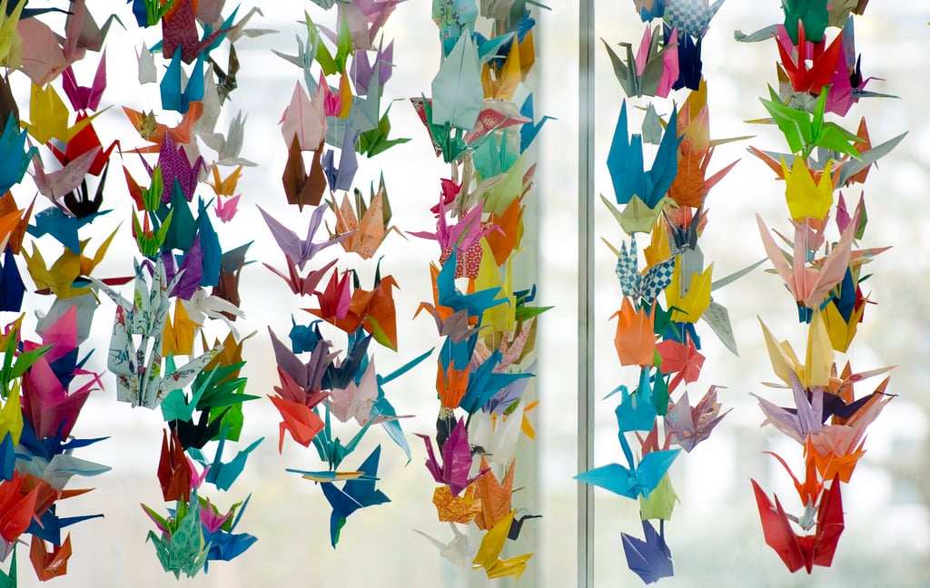 Photo of peace cranes