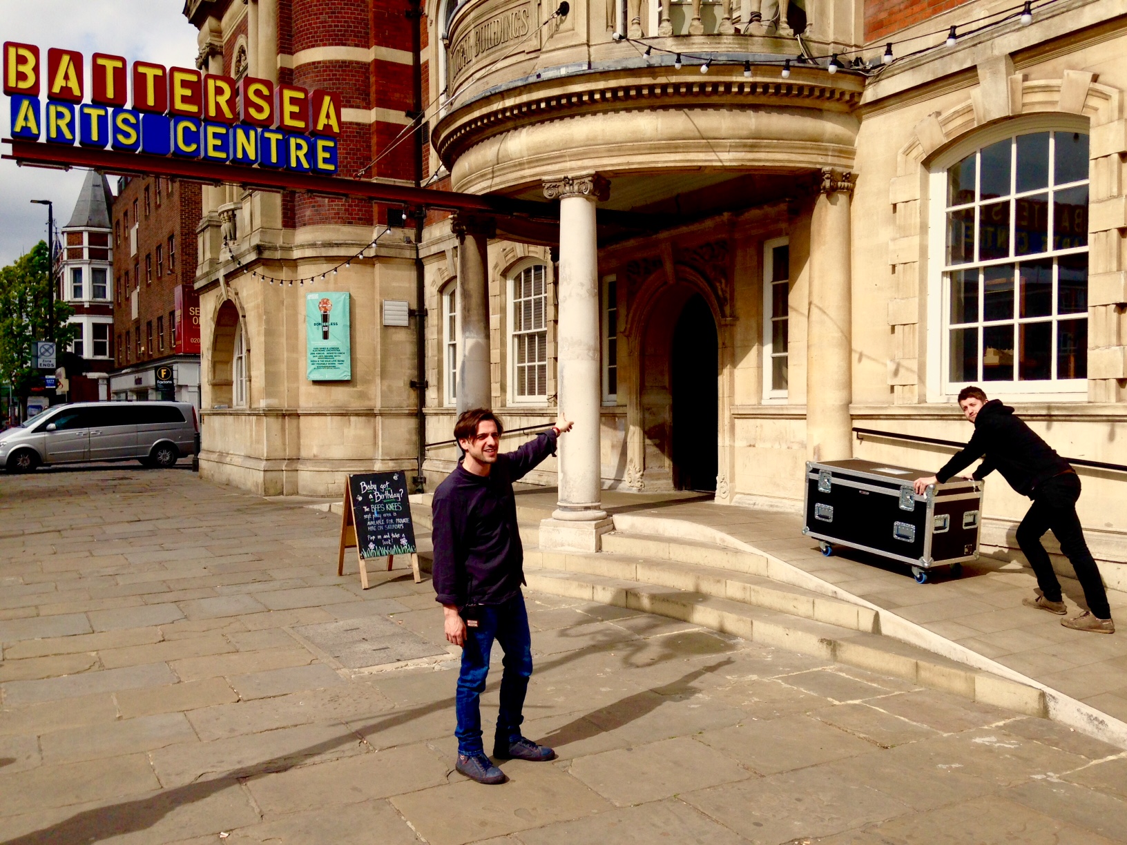 Loading in, Battersea Arts Centre