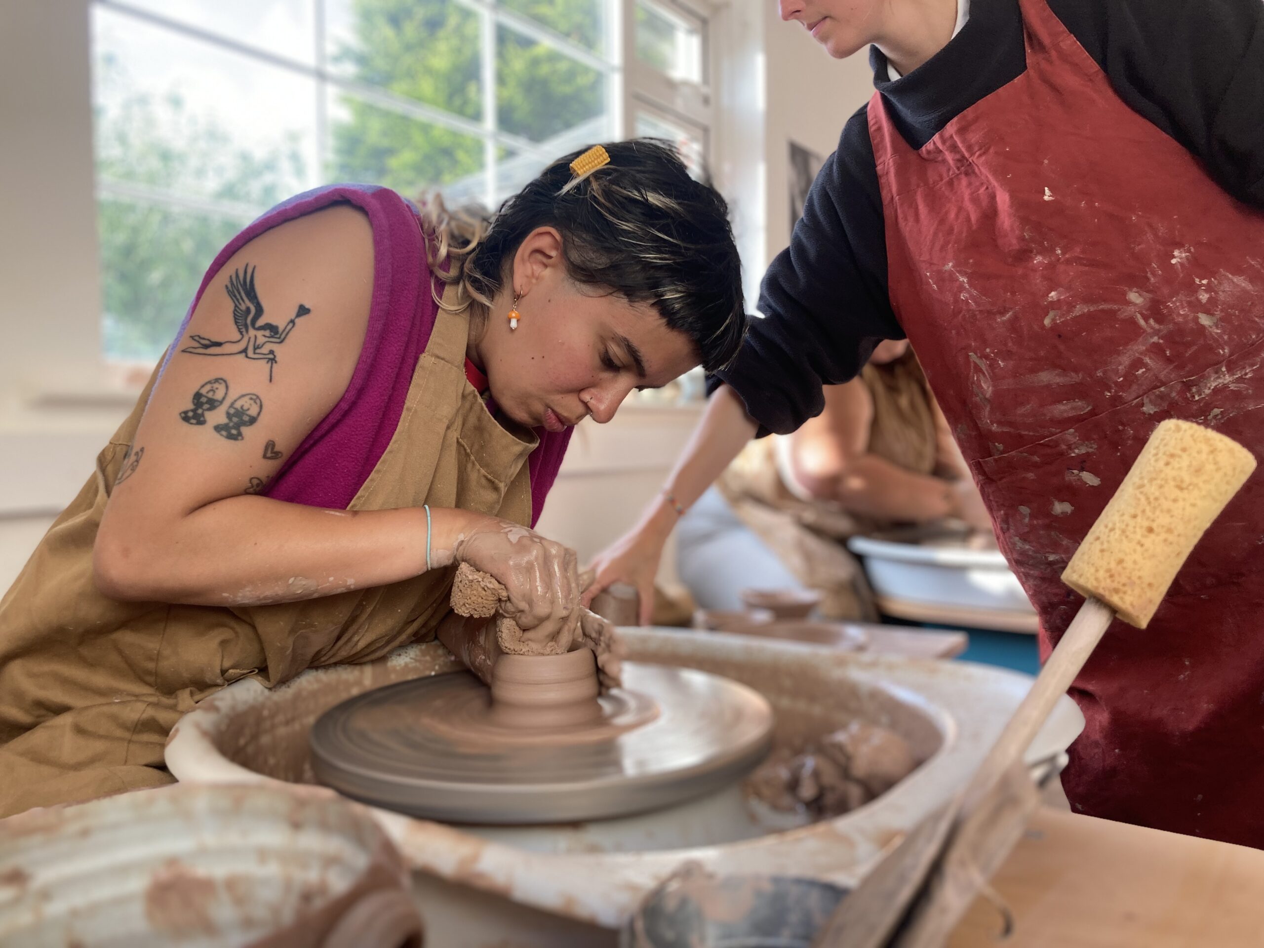 Learning about ceramics at The Leach Pottery