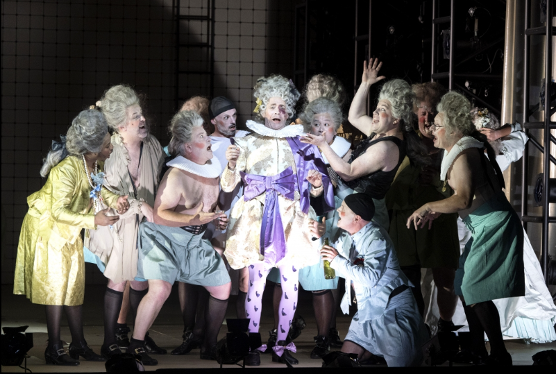 The company of Welsh National opera's autumn 2024 production of Rigoletto