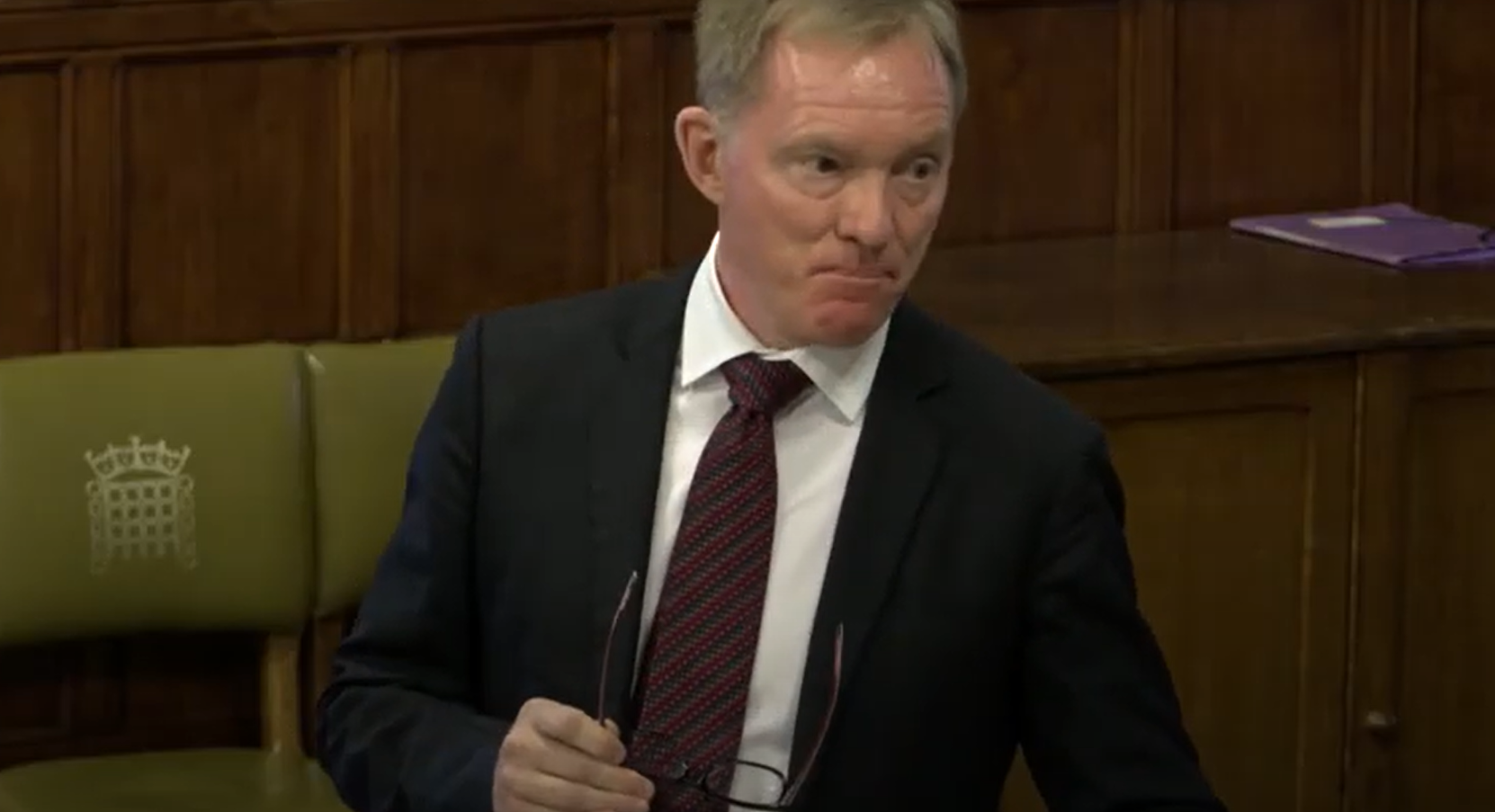 Culture minister Chris Bryant speaking at a Westminster Hall debate on the secondary ticket market Oct 2024.