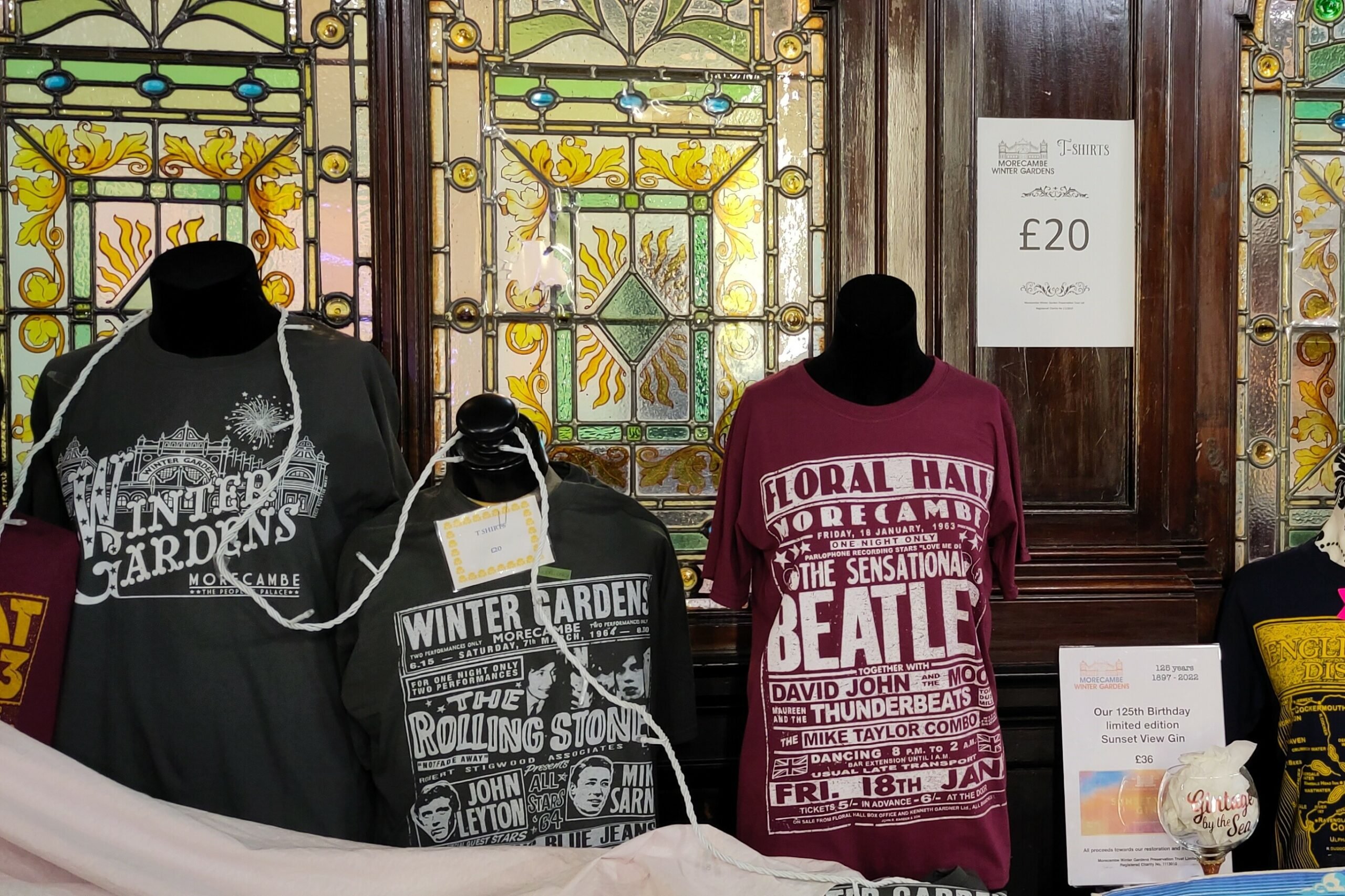 Morecambe Winter Gardens Merchandise stand