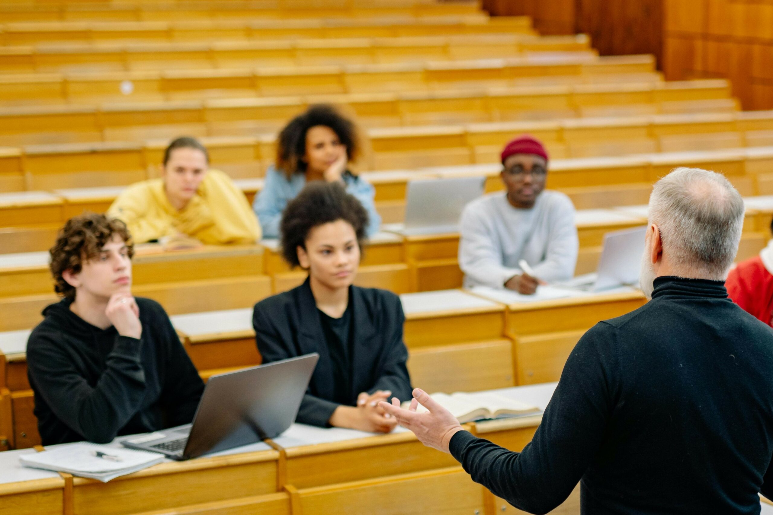 Students at a university lecture. Photo: Yan Krukau/Pexels