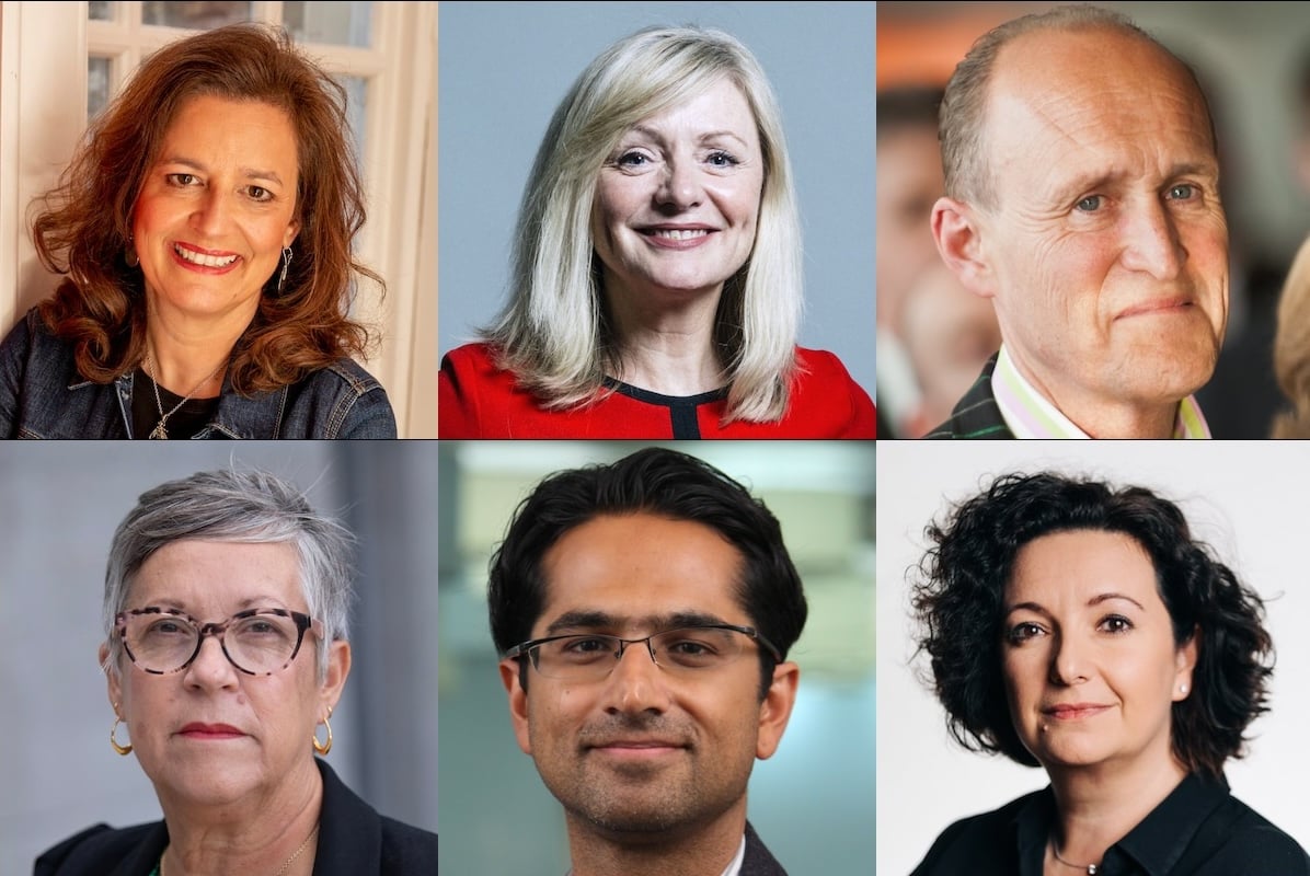 Pictures of Caroline Norbury, Tracy Brabin, Peter Bazalgette, Francesca Hegyi, Hasan Bakhshi and Philippa Childs.