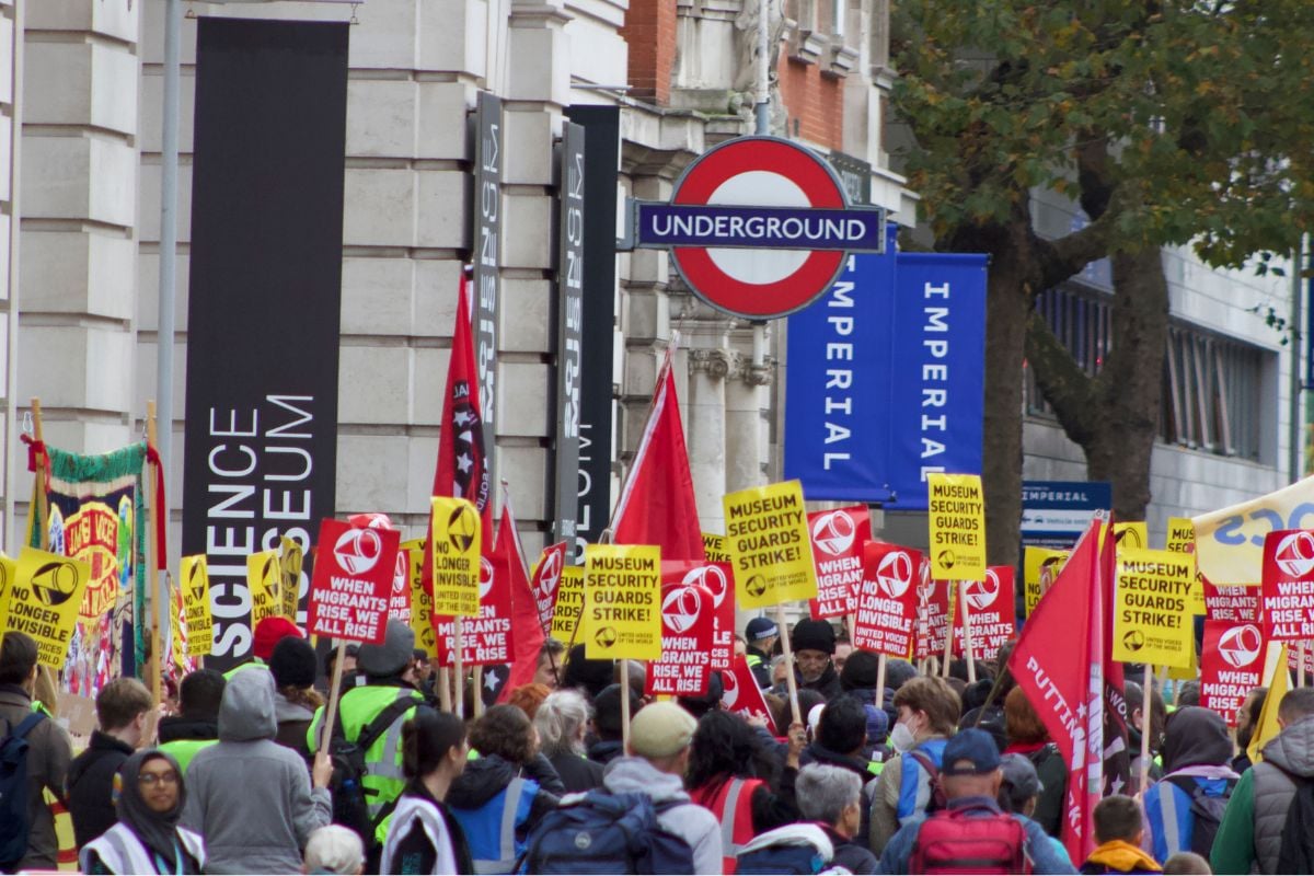 United Voices of the World picket at the Science Museum, 26 October 2024

James Poulter